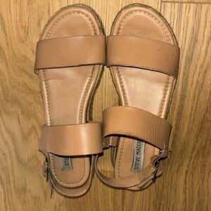 Steve Madden Brown espadrille platform sandals